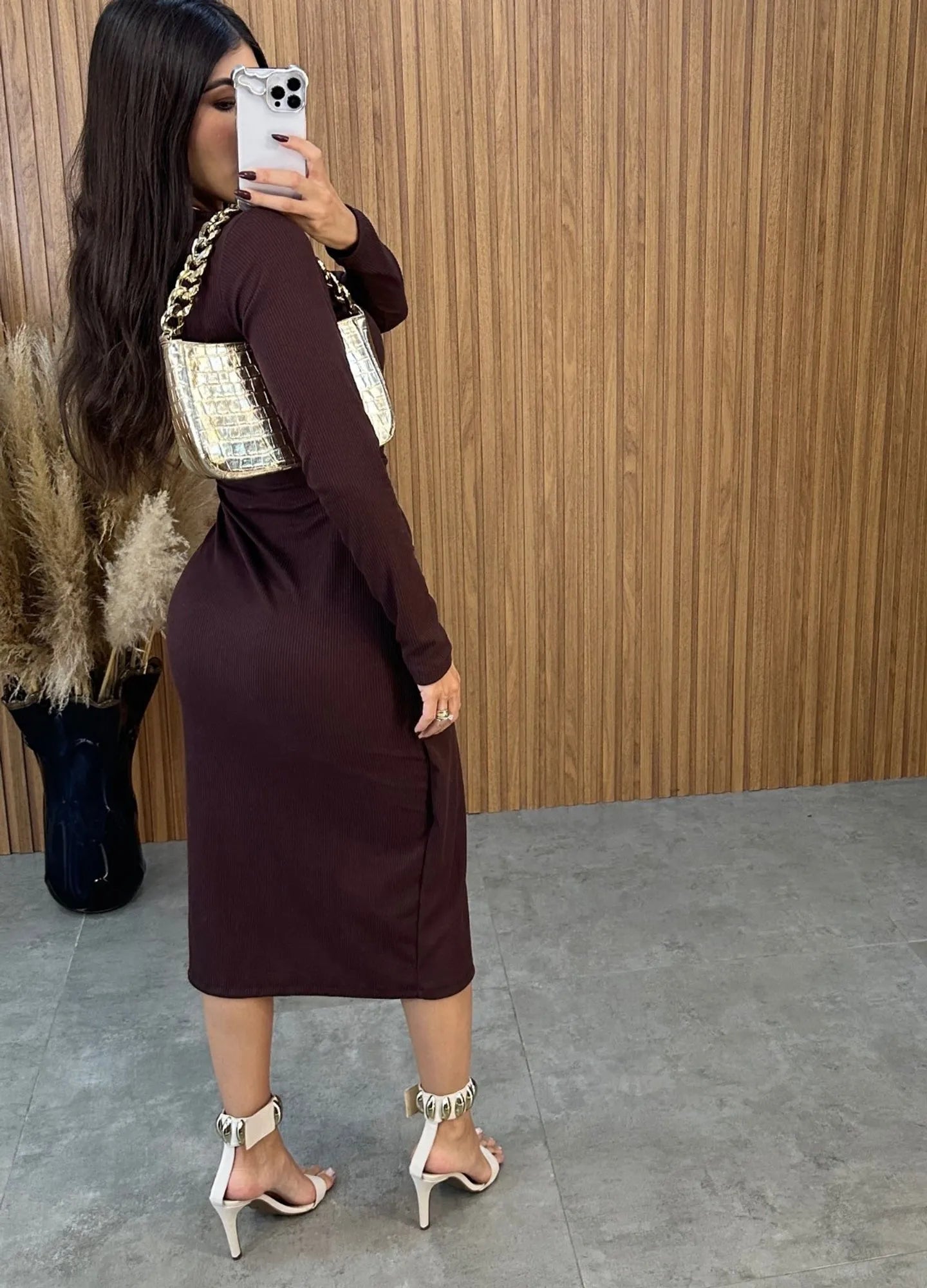 vestido Lais Manga Longa (Últimas Unidades)