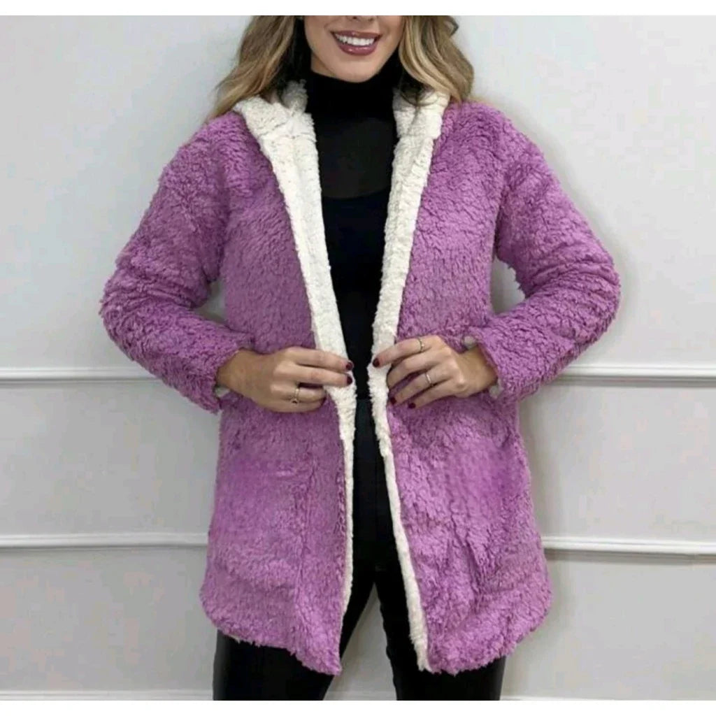 Casaco Teddy Dupla Face