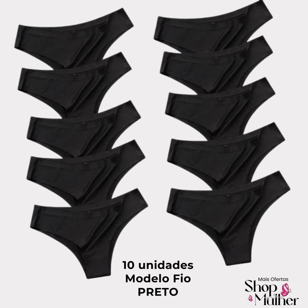 [COMPRE 5 LEVE 10 PROMOÇÃO LIMITADA!] Calcinhas Invisíveis Tecnologia InvisiConfort®