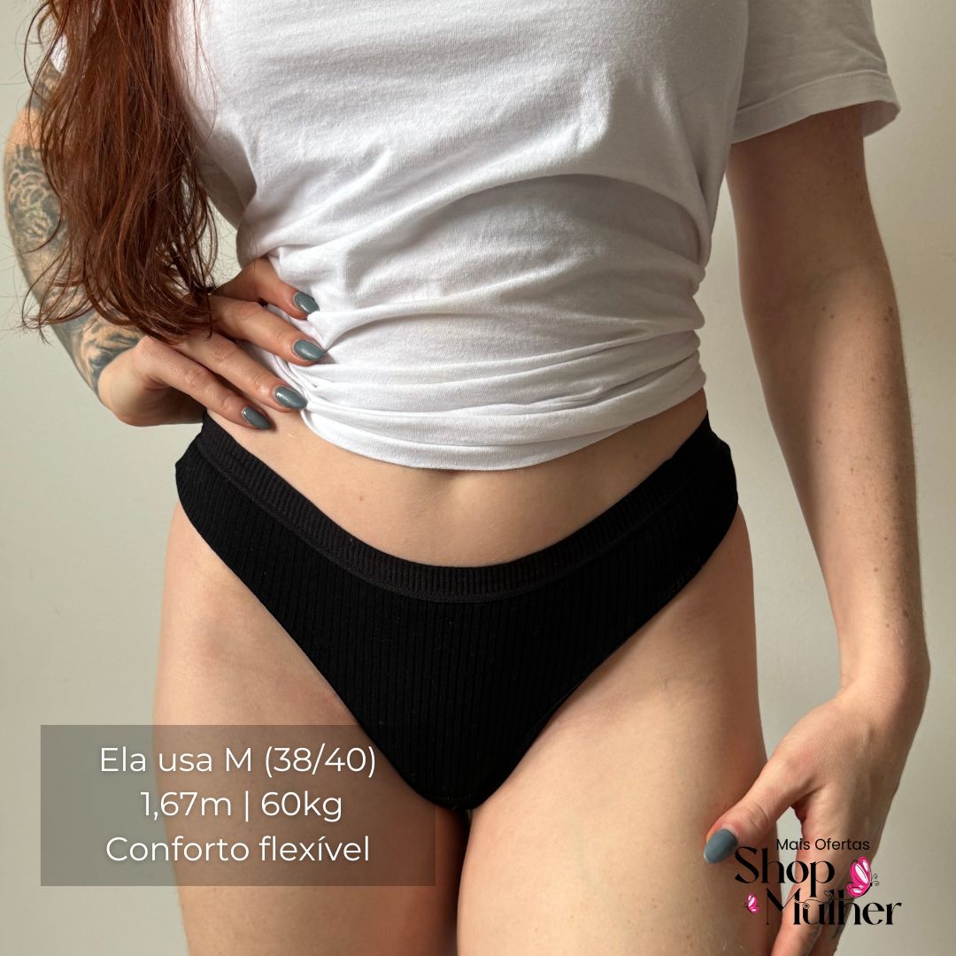 [COMBO EDIÇÃO LIMITADA COMPRE 4 LEVE 5] Calcinha CottonConfort® - FRETE GRÁTIS