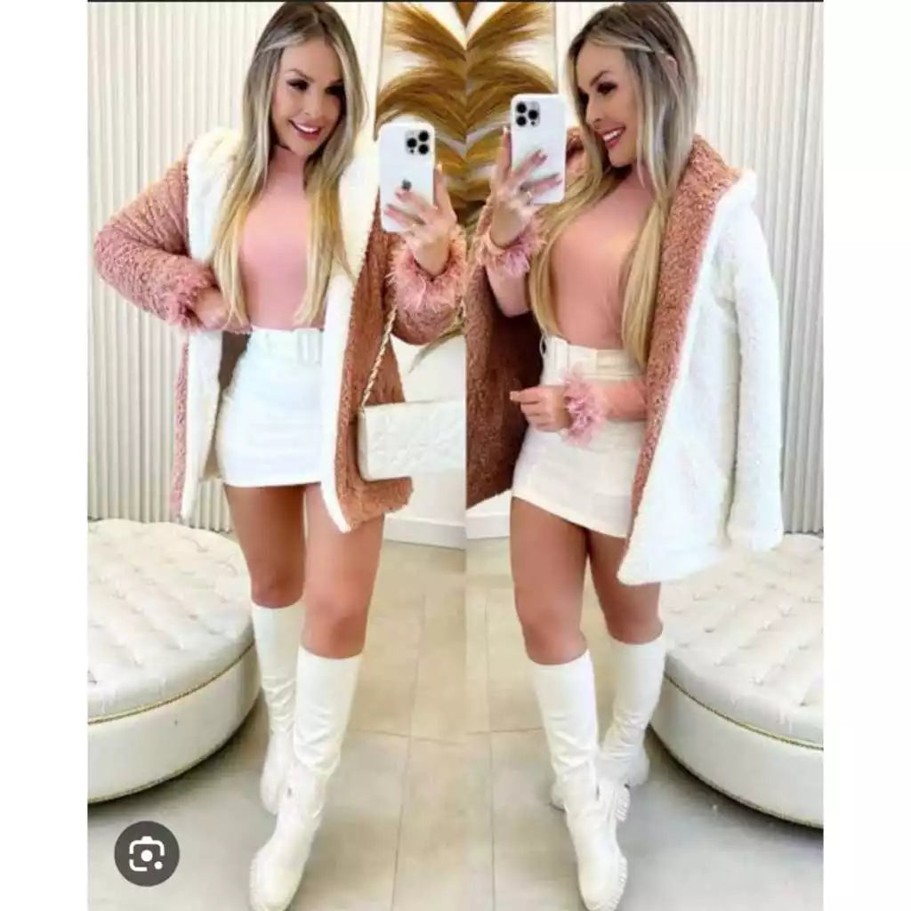 Casaco Teddy Dupla Face